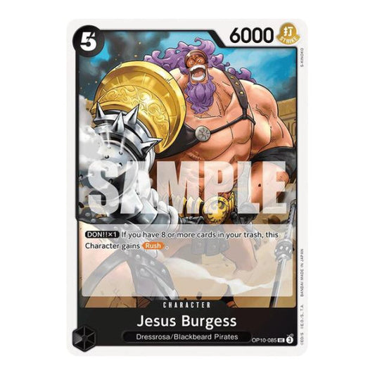 Jesus Burgess (OP10) #OP10-085 Uncommon (Near Mint) Royal Blood One Piece Card Game: 2025