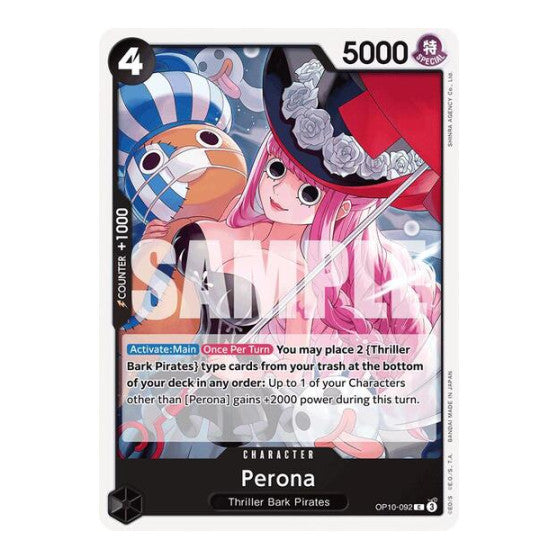 Perona (092) (OP10) #OP10-092 Common (Near Mint) Royal Blood One Piece Card Game: 2025