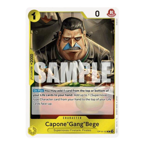 Capone"Gang"Bege (OP10) #OP10-103 Rare Royal Blood One Piece Card Game: 2025
