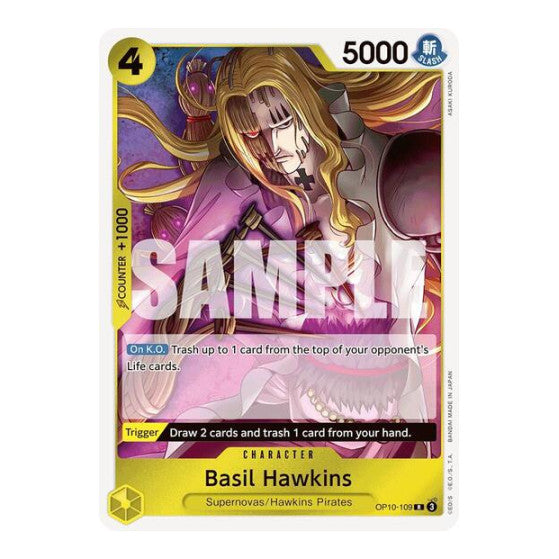 Basil Hawkins (OP10) #OP10-109 Rare Royal Blood One Piece Card Game: 2025