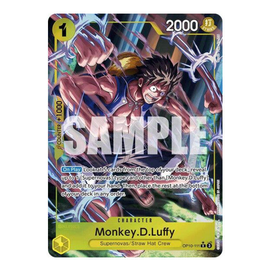 Monkey.D.Luffy (111) (Parallel) (OP10) #OP10-111 Rare (Foil Near Mint) Royal Blood One Piece Card Game: 2025