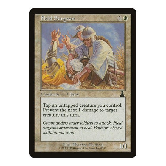 Field Surgeon (UDS) #8 Common (Damaged) Urza's Destiny Magic: The Gathering: 1999