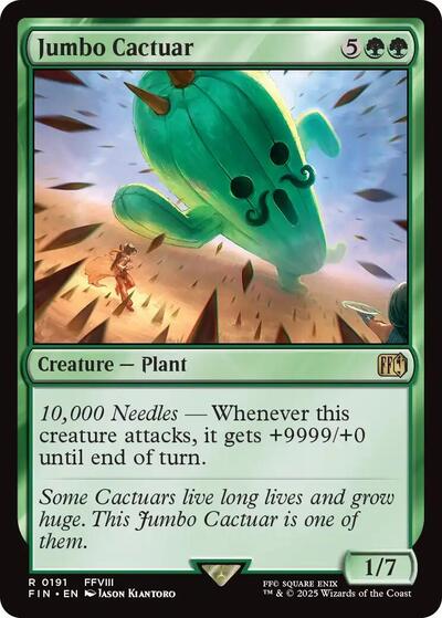 Jumbo Cactuar (FIN) #191 Rare (Near Mint) FINAL FANTASY Magic: The Gathering: 2025