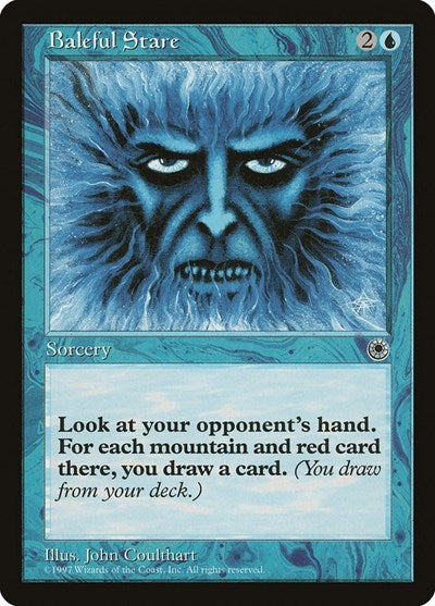 Baleful Stare (POR) #42 Uncommon (Moderately Played) Portal Magic: The Gathering: 1997
