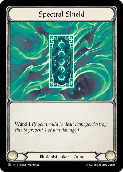Spectral Shield FAB286 (PR) #FAB286 Promo (Cold Foil Near Mint) Flesh and Blood: Promo Cards Flesh & Blood TCG: 2019