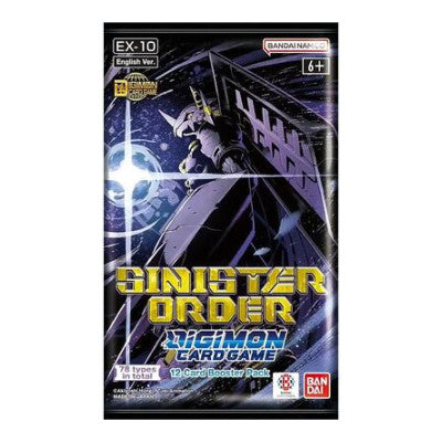 Sinister Order Booster Pack (EX-10) None (Unopened) Sinister Order Digimon Card Game: 2025
