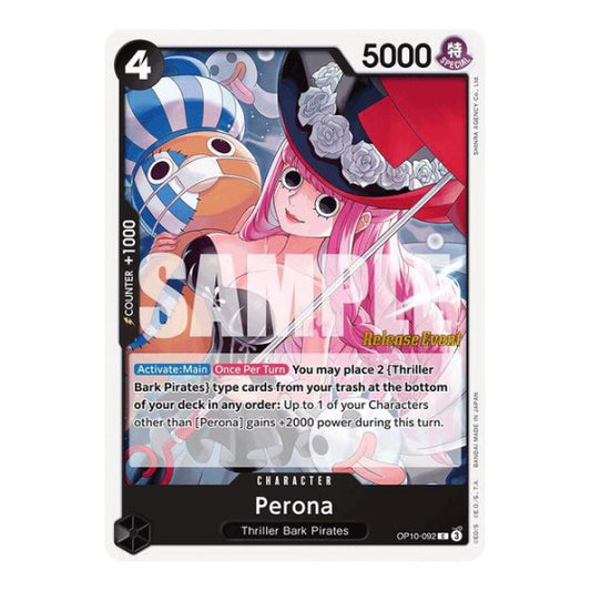 Perona (092) (OP10 RE) #OP10-092 Common (Near Mint) Royal Blood Release Event Cards One Piece Card Game: 2025