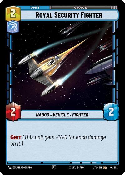 Royal Security Fighter (JTL) #061/262 Common (Near Mint) Jump to Lightspeed Star Wars: Unlimited: 2025