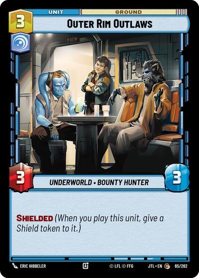 Outer Rim Outlaws (JTL) #065/262 Common (Near Mint) Jump to Lightspeed Star Wars: Unlimited: 2025