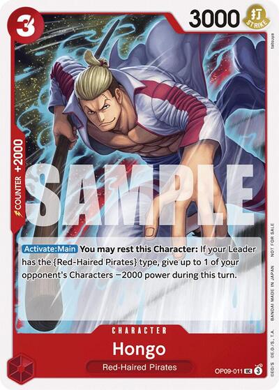 Hongo (Tournament Pack 2025 Vol. 2) (OP-PR) #OP09-011 Uncommon (Near Mint) One Piece Promotion Cards One Piece Card Game: 2022
