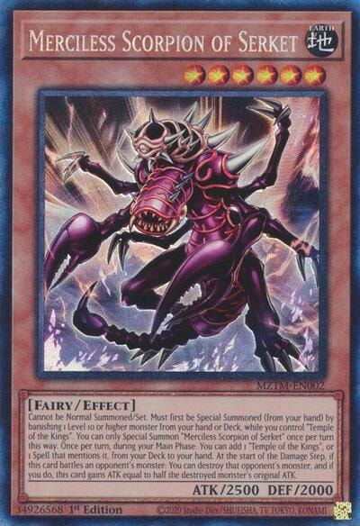 Merciless Scorpion of Serket CR (MZTM) #MZTM-EN002 Collector's Rare (1st Edition Near Mint) Maze of the Master YuGiOh: 2025