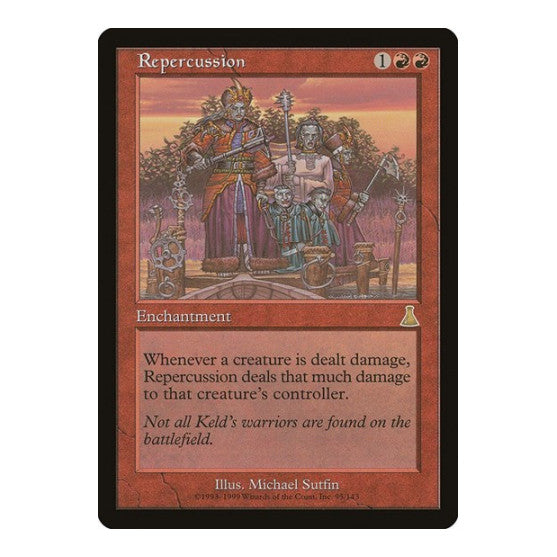 Repercussion (UDS) #95 Rare (Heavily Played) Urza's Destiny Magic: The Gathering: 1999