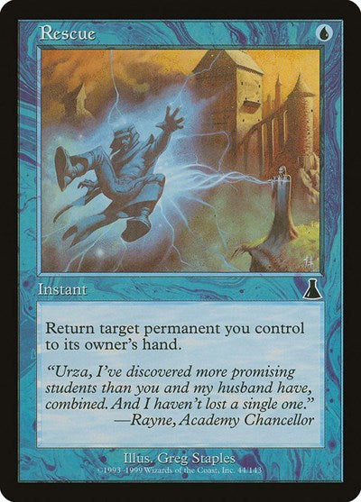 Rescue (UDS) #44 Common (Moderately Played) Urza's Destiny Magic: The Gathering: 1999