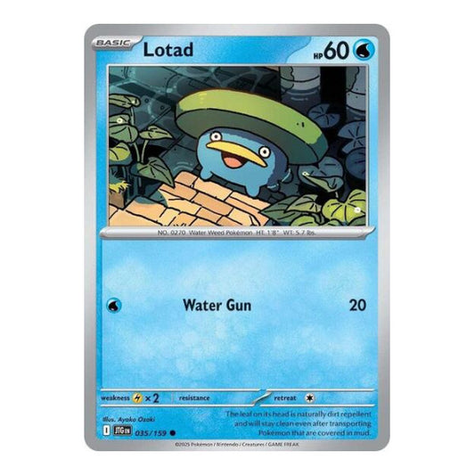 Lotad (JTG) #035/159 Common (Near Mint) SV09: Journey Together Pokemon: 2025
