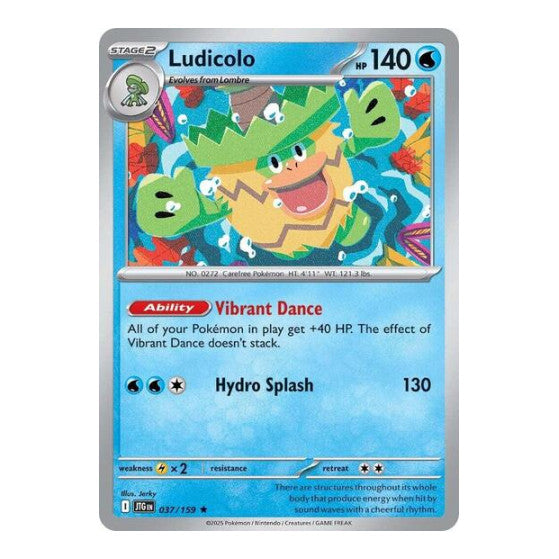 Ludicolo (JTG) #037/159 Rare SV09: Journey Together Pokemon: 2025