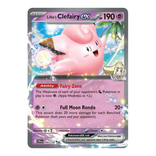 Lillie's Clefairy ex - 056/159 (JTG) #056/159 Double Rare (Holofoil Near Mint) SV09: Journey Together Pokemon: 2025
