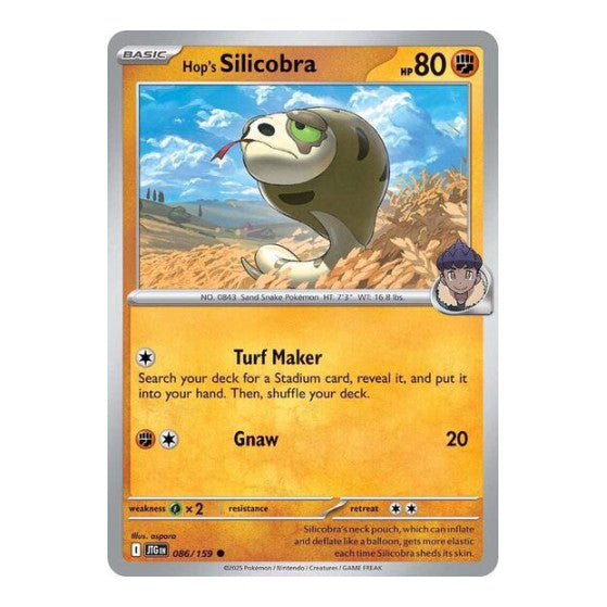 Hop's Silicobra (JTG) #086/159 Common (Near Mint) SV09: Journey Together Pokemon: 2025