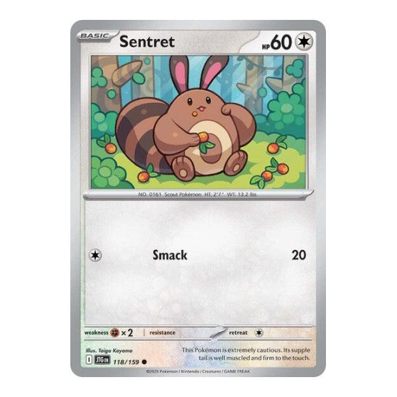 Sentret (JTG) #118/159 Common (Near Mint) SV09: Journey Together Pokemon: 2025