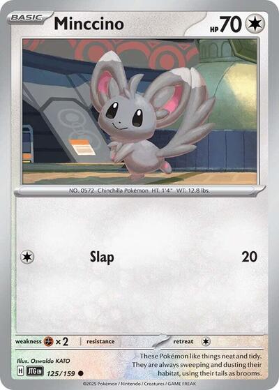 Minccino (JTG) #125/159 Common (Near Mint) SV09: Journey Together Pokemon: 2025