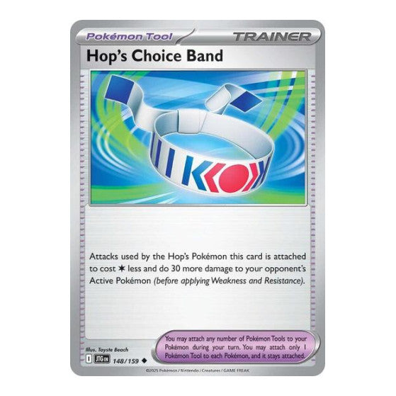 Hop's Choice Band (JTG) #148/159 Uncommon (Moderately Played) SV09: Journey Together Pokemon: 2025