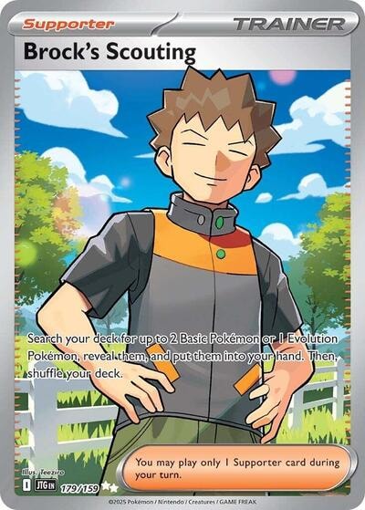 Brock's Scouting - 179/159 (JTG) #179/159 Ultra Rare (Holofoil Near Mint) SV09: Journey Together Pokemon: 2025