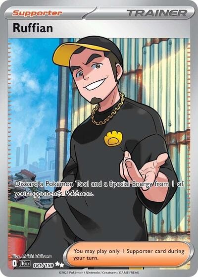 Ruffian - 181/159 (JTG) #181/159 Ultra Rare (Holofoil Lightly Played) SV09: Journey Together Pokemon: 2025