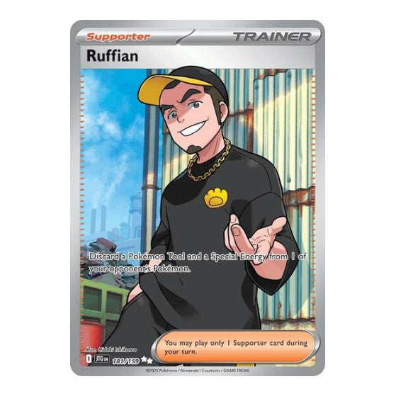 Ruffian - 181/159 (JTG) #181/159 Ultra Rare (Holofoil Lightly Played) SV09: Journey Together Pokemon: 2025
