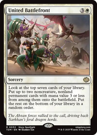 United Battlefront (TDM) #32 Rare (Lightly Played) Tarkir: Dragonstorm Magic: 2025