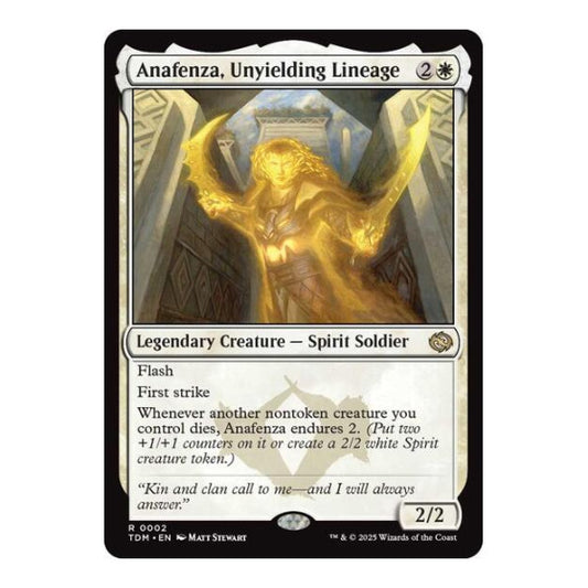 Anafenza, Unyielding Lineage (TDM) #2 Rare (Lightly Played) Tarkir: Dragonstorm Magic: The Gathering: 2025