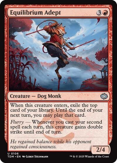 Equilibrium Adept (TDM) #106 Uncommon (Lightly Played) Tarkir: Dragonstorm Magic: The Gathering: 2025