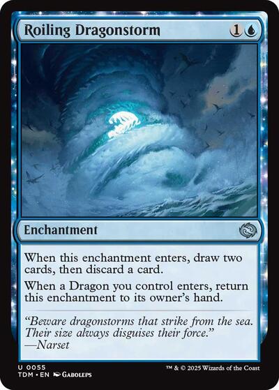 Roiling Dragonstorm (TDM) #55 Uncommon (Lightly Played) Tarkir: Dragonstorm Magic: 2025