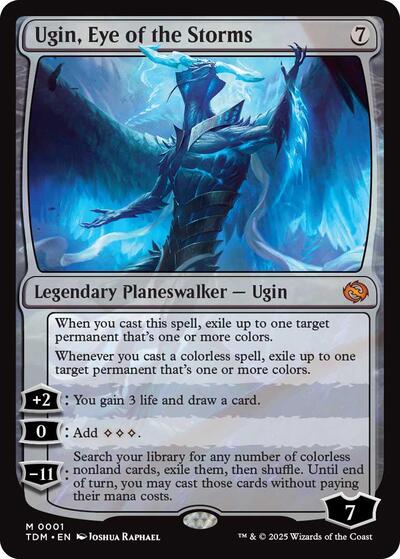 Ugin Eye of the Storms (TDM) #1 Mythic Rare (Near Mint) Tarkir: Dragonstorm Magic: 2025