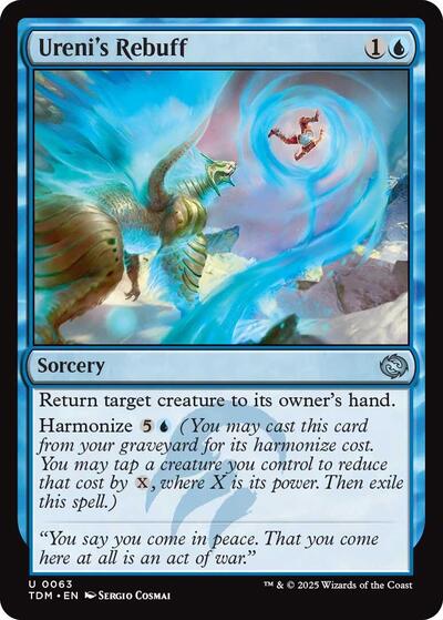 Urenis Rebuff (TDM) #63 Uncommon Tarkir: Dragonstorm Magic: The Gathering: 2025