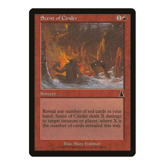 Scent of Cinder (UDS) #96 Common (Heavily Played) Urza's Destiny Magic: The Gathering: 1999