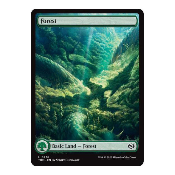 Forest (0276) (TDM) #276 Land Tarkir: Dragonstorm Magic: The Gathering: 2025