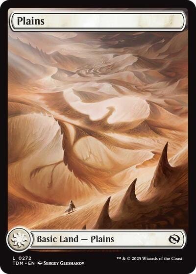 Plains 0272 (TDM) #272 Land (Foil Near Mint) Tarkir: Dragonstorm Magic: The Gathering: 2025