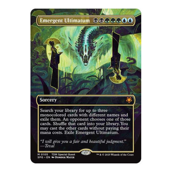 Emergent Ultimatum Borderless (SPG) #105 Mythic Rare (Near Mint) Special Guests Magic: The Gathering: 2026