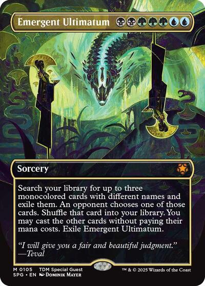 Emergent Ultimatum Borderless (SPG) #105 Mythic Rare (Near Mint) Special Guests Magic: The Gathering: 2026