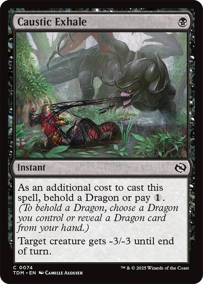 Caustic Exhale (TDM) #74 Common Tarkir: Dragonstorm Magic: The Gathering: 2025