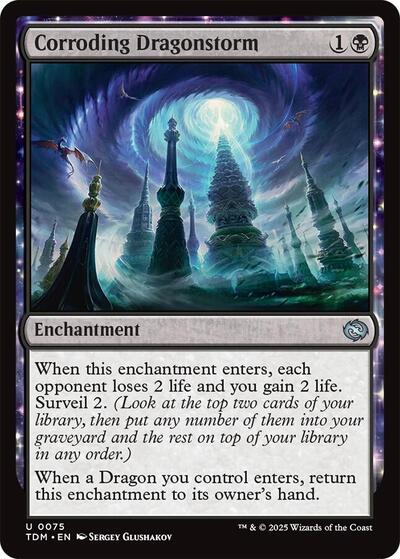 Corroding Dragonstorm (TDM) #75 Uncommon (Lightly Played) Tarkir: Dragonstorm Magic: The Gathering: 2025