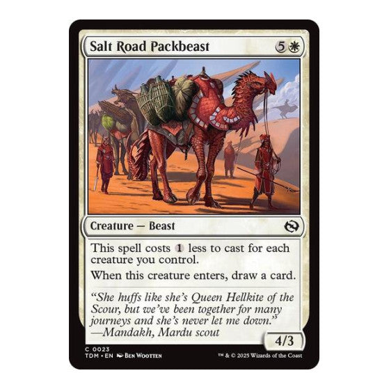 Salt Road Packbeast (TDM) #23 Common Tarkir: Dragonstorm Magic: The Gathering: 2025