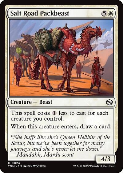 Salt Road Packbeast (TDM) #23 Common (Lightly Played) Tarkir: Dragonstorm Magic: The Gathering: 2025