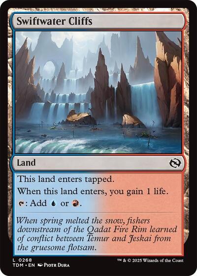 Swiftwater Cliffs (TDM) #268 Land Tarkir: Dragonstorm Magic: 2025