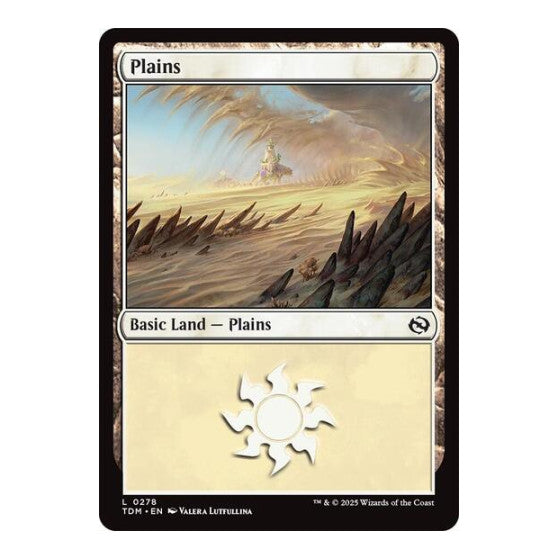 Plains (0278) (TDM) #278 Land (Foil Lightly Played) Tarkir: Dragonstorm Magic: The Gathering: 2025