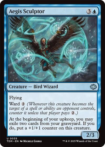 Aegis Sculptor (TDM) #35 Uncommon (Lightly Played) Tarkir: Dragonstorm Magic: 2025