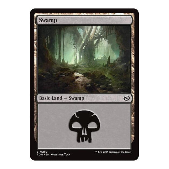 Swamp (0282) (TDM) #282 Land (Foil Lightly Played) Tarkir: Dragonstorm Magic: The Gathering: 2025