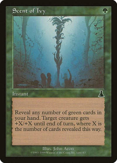 Scent of Ivy (UDS) #120 Common (Moderately Played) Urza's Destiny Magic: The Gathering: 1999