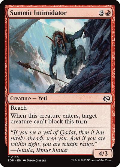 2025 Magic: Tarkir: Dragonstorm (TDM) - Summit Intimidator (#125, Common)