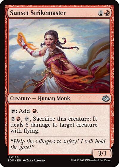 Sunset Strikemaster (TDM) #126 Uncommon (Lightly Played) Tarkir: Dragonstorm Magic: 2025