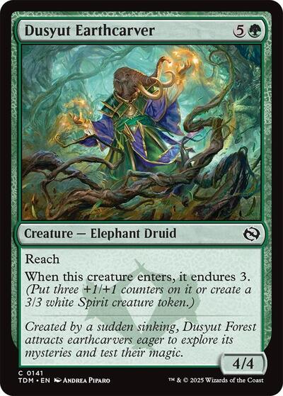2025 Magic: Tarkir: Dragonstorm (TDM) - Dusyut Earthcarver (#141, Common)